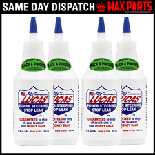4x Lucas Power Steering Stop Leak 355ml – Fixes Leaks & Restores Smooth Steering