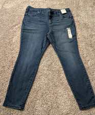 Terra  Sky Women's Jeans Core Denim Skinny petite Dark wash, 16W, High rise