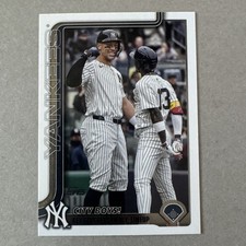 2025 Topps Update Series Veteran Combos US85 Aaron Judge Jazz Chisholm Yankees