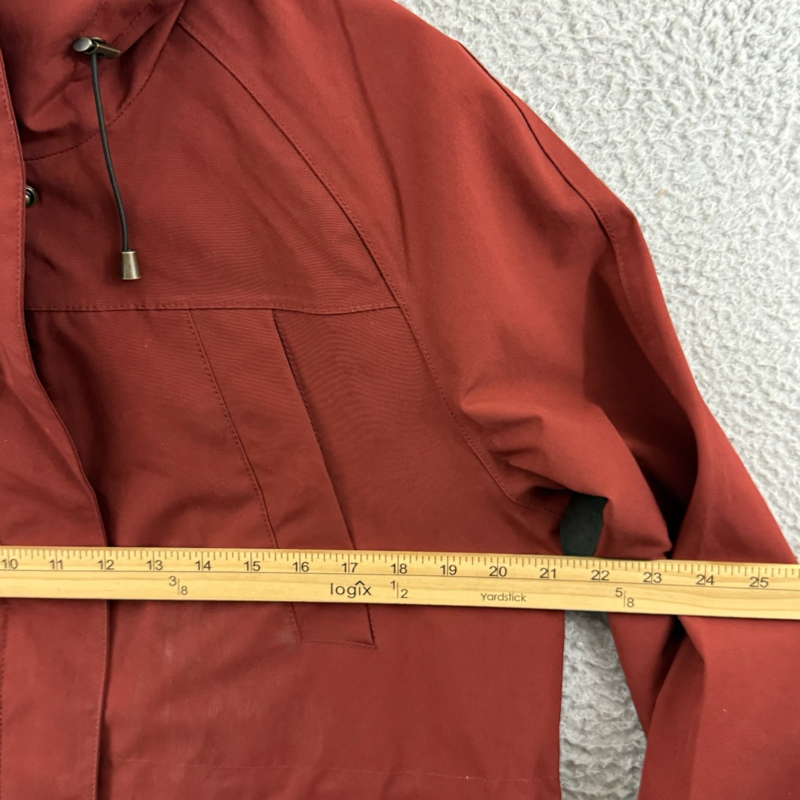 Pendleton Jacket Womens Medium Red Raincoat Water… - image 11