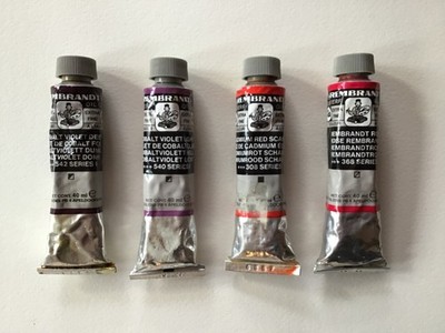 Rembrandt - 4 Full and Discontinued, Series 6 Oil Paints - All Tubes Are 40ml