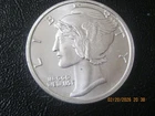 ✨ .999 Fine Silver Bullion Round 1 oz Mercury Coin Design from old US Mint dimes