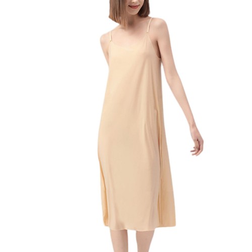 Women's Lightweight Full Slip for Under Dress Sleeveless Soft Cami Undergarment