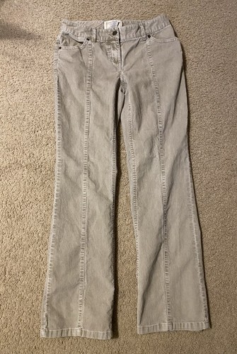 London Jean size 4 beige chino stretch the Christie Fit corduroy bootcut pants - Picture 3 of 9