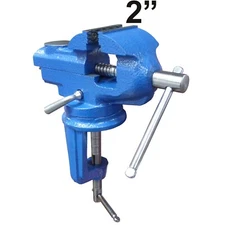 Swivel Bench Vise Clamp With Anvil Hobby Tool Table type 360 Degree