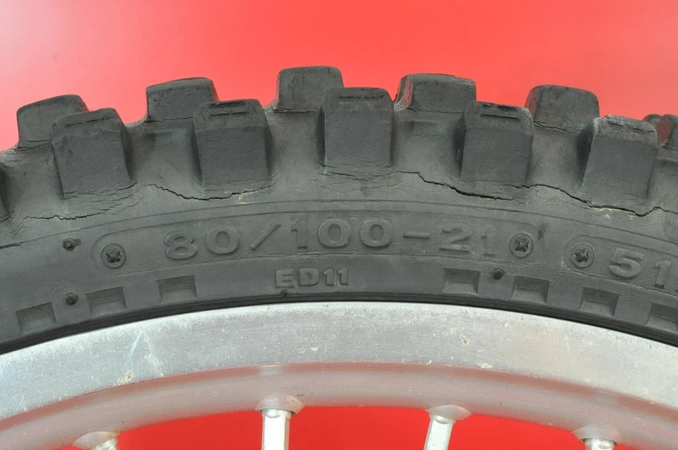 1989 - 1995 Suzuki RM250 RM125 RM 125 250 cubo aro pneu roda dianteira BOM - Imagem 4 de 4