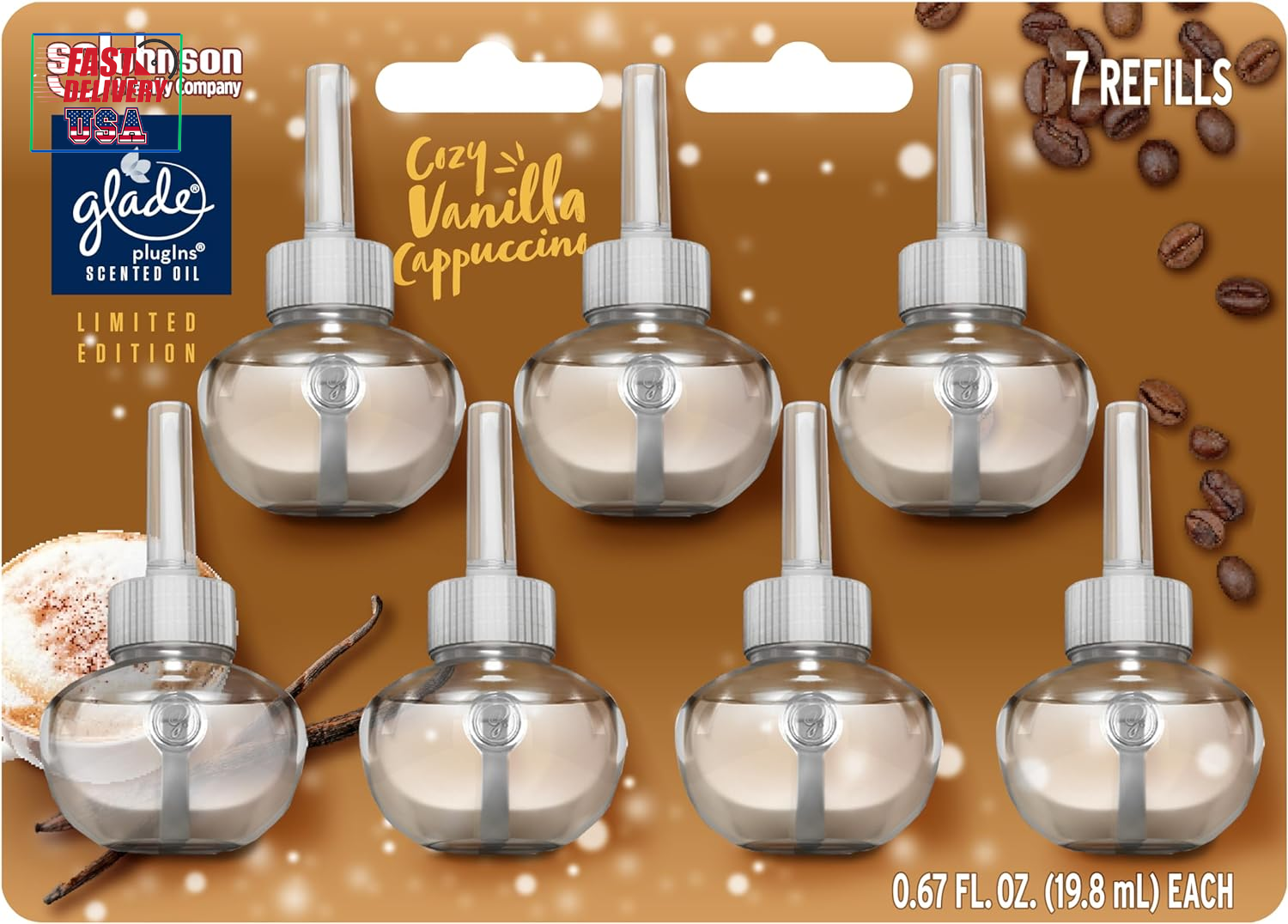 Plugins Refillable Air Freshener with Scented and Essential Oils – Perfect for Home, Bathroom, and Any Room, Long-Lasting Fragrance for a Fresh and Inviting Space