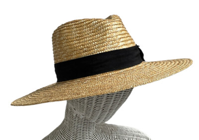 Brixton Joanna Panama Straw Hat Fedora Womens size Small  display picture 1