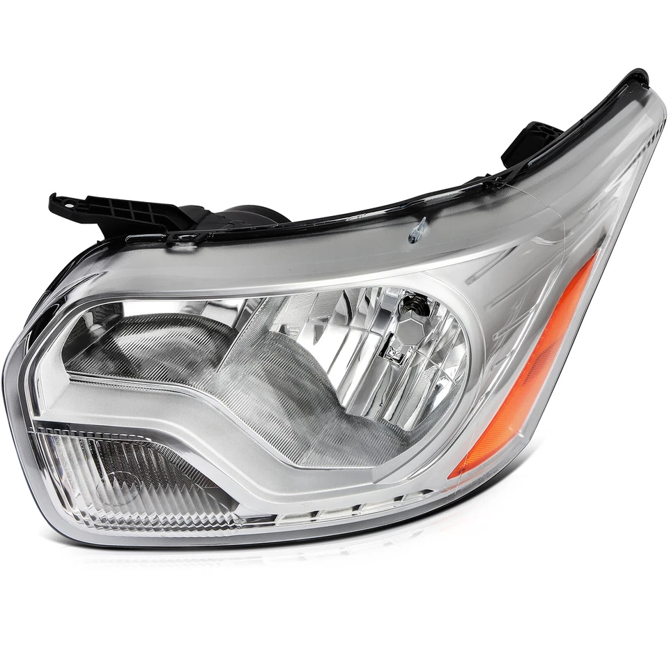 2x Chrome Headlights Assembly Clear Lens For 2015-2023 Ford Transit 150 250 350 - Изображение 3 из 4