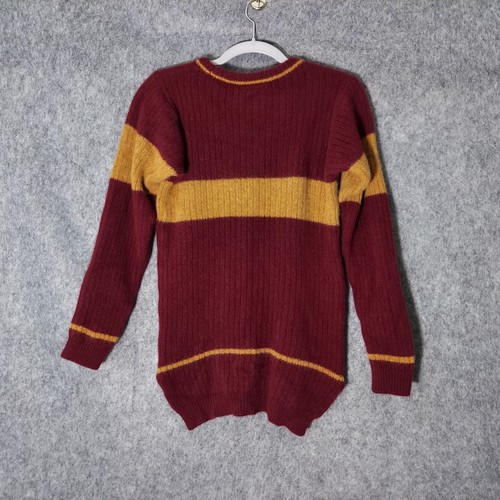 Harry Potter 100% Wool Sweater XS Official Wizarding World Gryffindor Quidditch - Picture 7 of 13