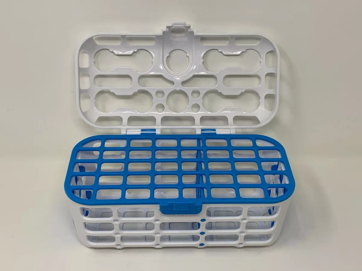 Munchkin Dishwasher Basket for Baby Bottle Parts & Accessories Blue & White