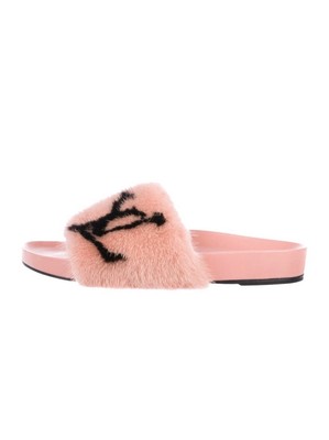 mink flip flops