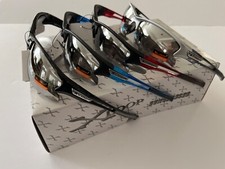 X-Loop Sunglasses Mirror Half Frame Wrap Around Sport Driving Glasses Brand New