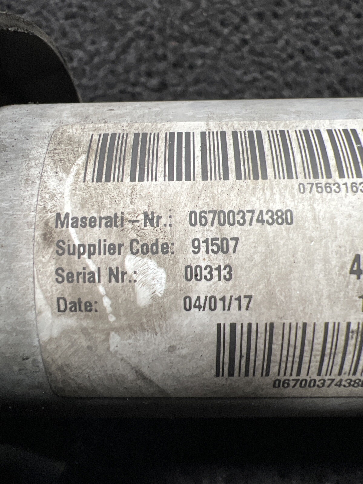 2017 Maserati Levante Front Left Air Shock Strut Absorber OEM 06700374370