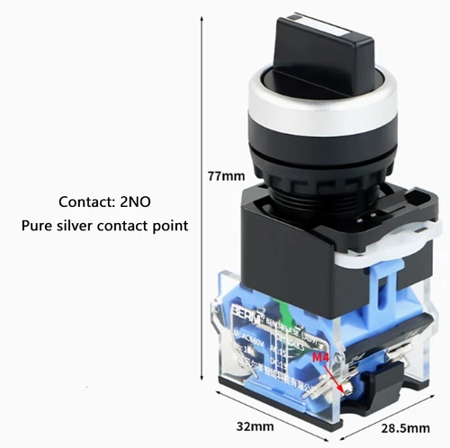 LA38 Rotary Switch 22mm Momentary/Latching 1NO 1NC 2/3 Positions Power Switch - Picture 17 of 17