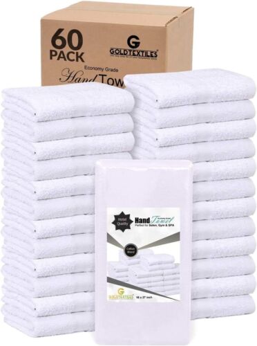 Salon Hand Towels Washcloths Set Cotton Blend 16x27, 15x25 Sizes Bulk Pack Towel - 第 1/37 張圖片