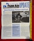 1-OFF- 1999 Farm Aid Fan Club Newsletter Volume IX, NO 2 UPDATE on Biotechnology — photo 1