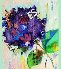 Original Oil Painting Still Life Original Art Lilac Painting Flower Art Textured