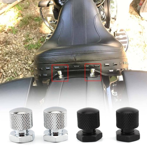 2PCS Moto posto a sedere Bullone Vite Dado Per Harley Street Road Glide Fatbob - Picture 10 of 10