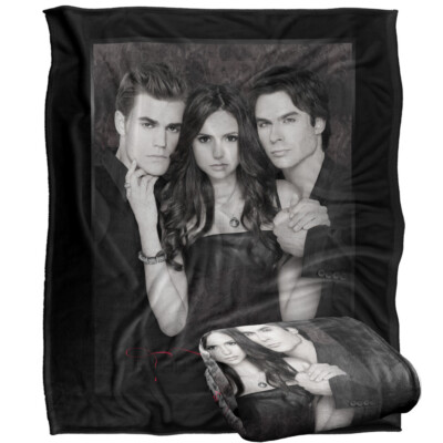 Vampire Diaries That Was Then Silky Touch Super Soft Throw Blanket