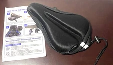 ANZOME Bike Seat Gel Cushion Cover New 9" Length by 6 1/2" Wide (Widest Part)