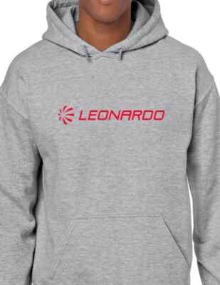 Leonardo Hoodie Italian Aerospace Company Plane Jet Defense Hooded Sweatshirt 