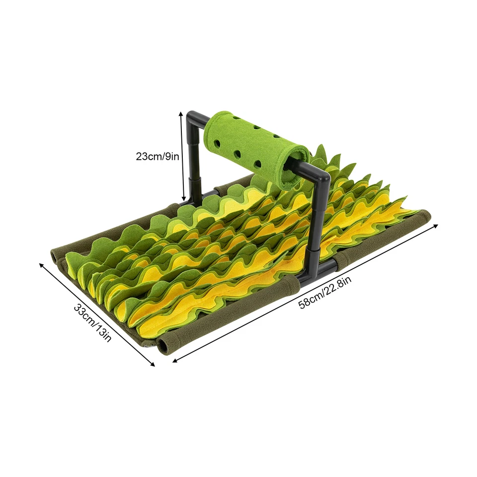 Snuffle Mat Pet Snuffle Mat for Dogs Dog Feeding Mat Green 58*33*23cm New - Image 3 of 4