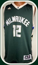 Milwaukee Bucks 2015 Jabari Parker Adidas Swingman Jersey Adult Large  2 in