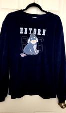 Vintage Disney Eeyore Sweatshirt Size M Fleece Crewneck Embroidered New w/o Tags