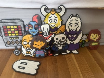 Undertale Character Perler Bead Lot Handmade Toriel Sans Frisk Papyrus & More