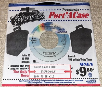 Steppenwolf Magic Carpet Ride-Born T Be  7'' Jukebox Record w/Title Strip 45 RPM