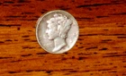1935 SILVER MERCURY DIME - GRADES "FINE"