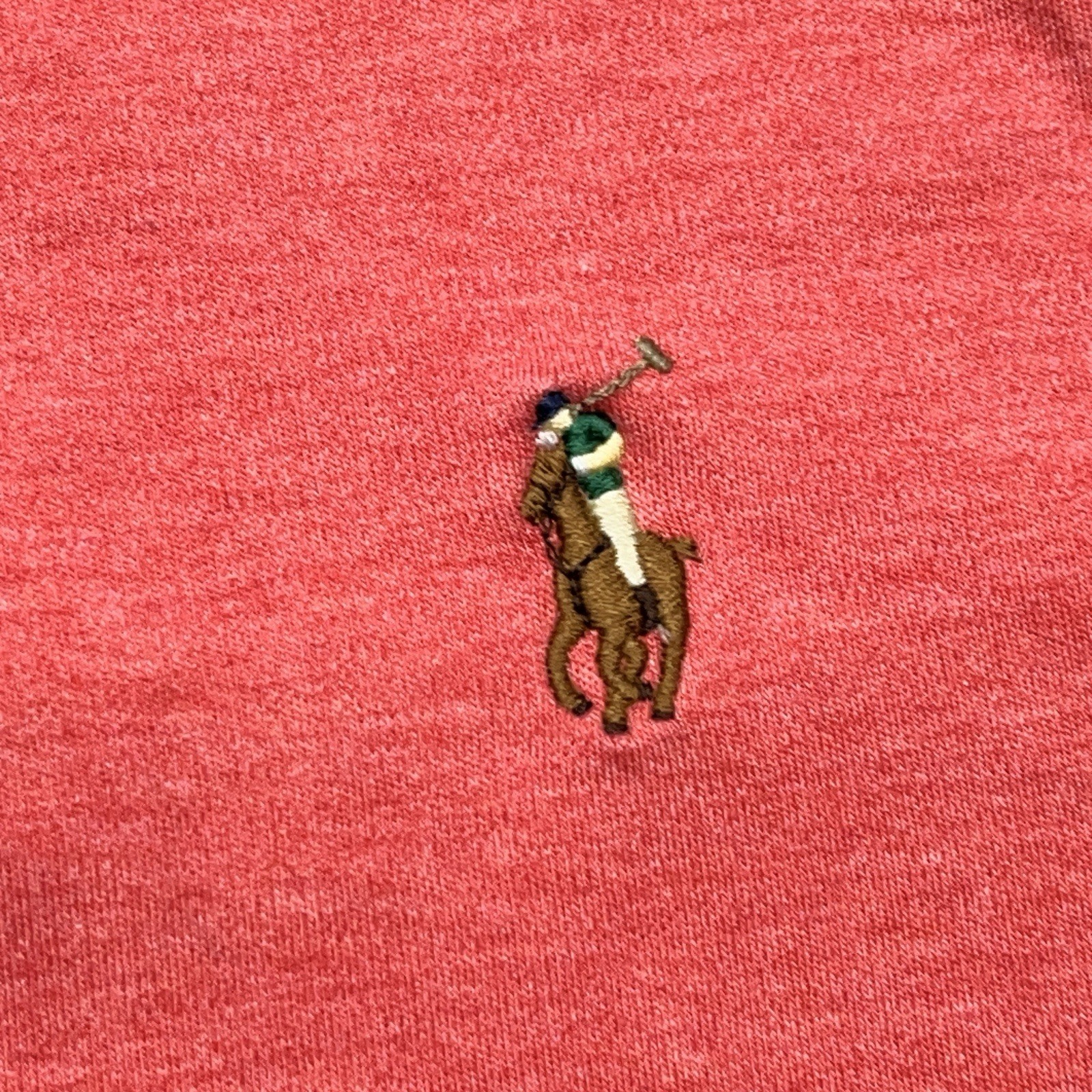 Polo Ralph Lauren camicia uomo L carne pony LS polo rosa malva vestibilità classica preppy