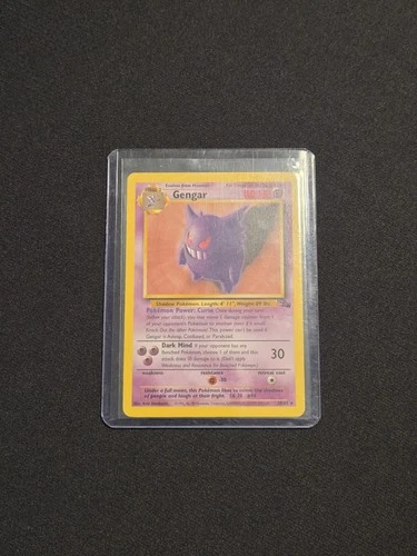 Gengar 20/62 Fossil Non Holo Rare Pokemon Card WOTC NM
