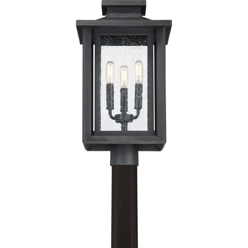 Quoizel WKF9011 Wakefield 3 Light 19" Tall Outdoor Single Head - Black - Picture 9 of 12