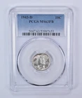 1943-D Mercury Dime MS63 FB PCGS Blue Label