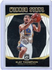 2020-21 Donruss Optic Klay Thompson Golden State Warriors Winner Stays Insert #7