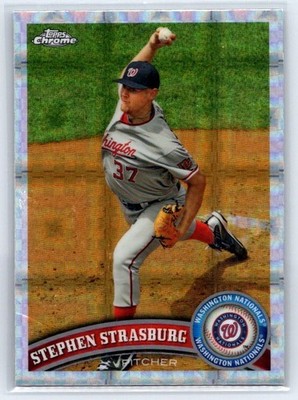 Stephen Strasburg 2011 Topps Chrome #120 XFractor Washington Nationals