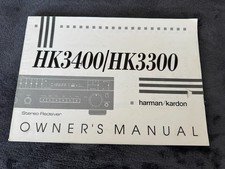 Instrukcja obsługi Harman Kardon do HK3400/HK3300 w dobrym stanie