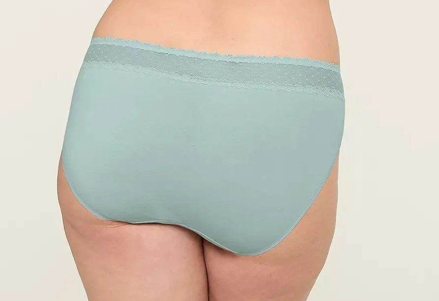 NUEVO CON ETIQUETAS-Lane Bryant Seafoam Verde Encaje Top Hipster Bragas Talla 18/20 Venta al por menor: $10.50 Foto 2 de 3