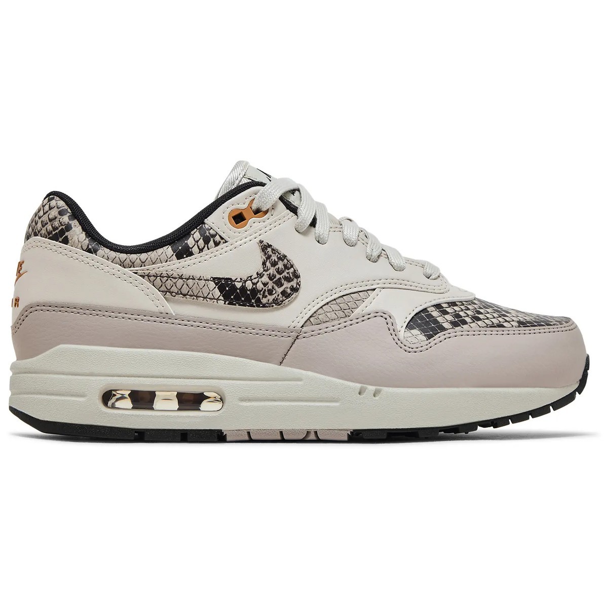 Nike Air Max 1 Snakeskin Light Orewood Brown HF5338-100 Womens New