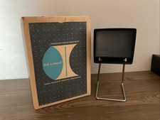 Vintage Bell Howell Table Top Movie Viewer Projection Screen With Original Box