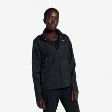 Nike Running Jacket Womens XS Essential Packable Windbreaker Black 933466-010