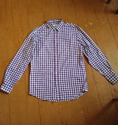 Men Lacoste Shirt Purple Cotton 38