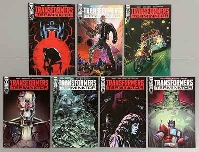 Transformers vs. the Terminator #2-4 Covers A&B + #3 1:10 Variant (2020 IDW)