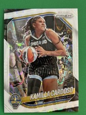 Kamilla Cardoso 2025 Panini Prizm WNBA (SP) White Seismic Wave Prizm #89 Sky