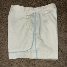 Vintage Court Casual Women s Small Shorts High Waist White Made In USA Excellent