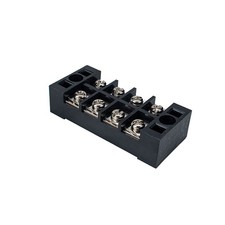  5 Sets 4P Dual Row Screw Terminal Strip Blocks 25A 4 Positions Terminals