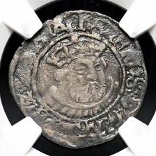 ENGLAND. Henry VIII. 1547-51. Silver Halfgroat, S-2415, NGC VF Details