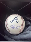 Chipper Jones Signed Atlanta Braves Logo Baseball Fanatics Autographed MLB